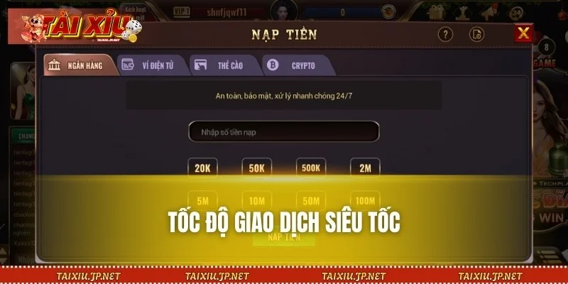Quy trình nạp rút tiền tại đây nhanh chóng và an toàn